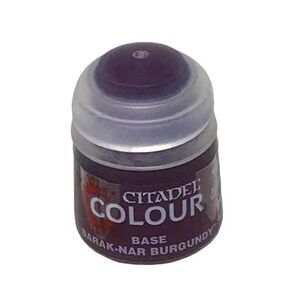 Citadel Colour Paint BASE Barak-Nar Burgundy Miniature Models Color NEW